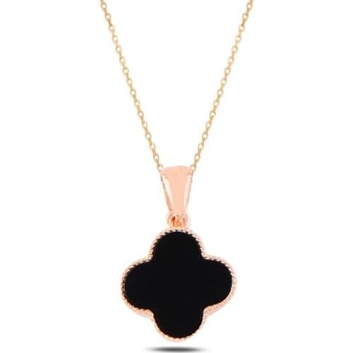 Silver 925 Sterling Clover Necklace