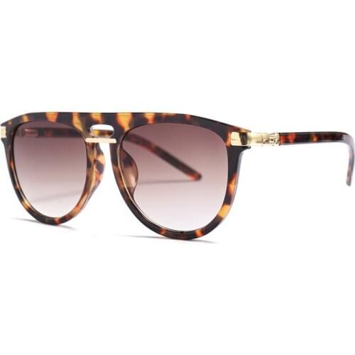 Double Beam Sunglasses Women Oval Vintage One Piece Sun Glasses Men Goggles for Outdoor Oculos Shades 2001DF