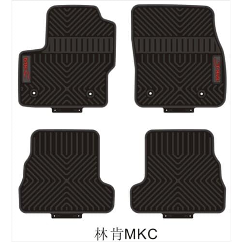 Special Car Floor Mats for Lincoln MKC No Odor Front and Rear Carpets Waterproof Rubber