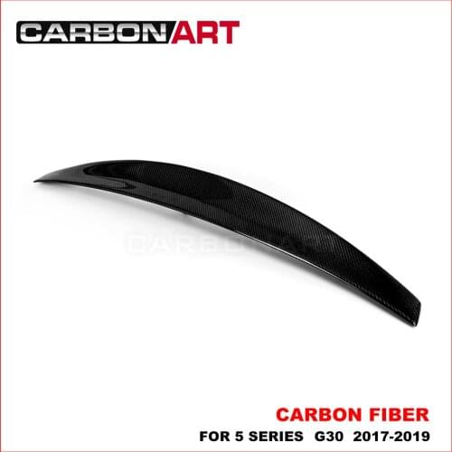 DA Style Carbon Fiber Rear Deck Spoiler Boot Wing for bm w 5 Series G30 2017-2022, Great Fitment, High Gloss Finish, UV-Cut