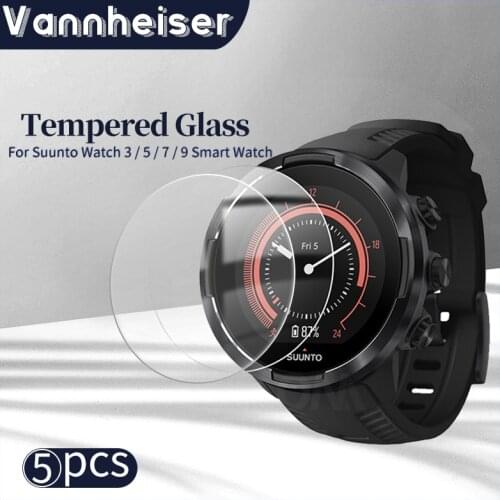 2/3/5Pcs 9H Premium Tempered Glass For Suunto Watch 3 / 5 / 7 / 9 Smart Watch Screen Protector Film Accessories Suunto Watch