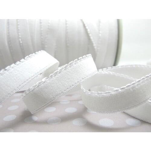 CLEARANCE|6 Yards 13mm White Picot Edge Decorative Pattern Lingerie Elastic|HeadbandSkinny Narrow Stretch|EL26