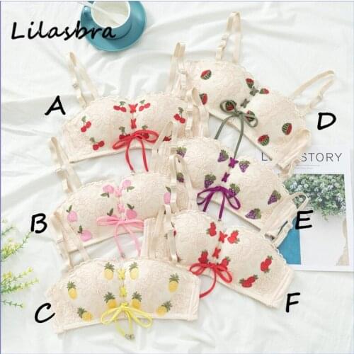 New Sexy Lace Bra Set Solid Flower Three Quarters Women Underwear Hot Sale Girls Intimate Bras Lingeire Set