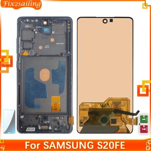 LCD 100% Tested For Samsung Galaxy S20FE S20 FE Fan Edition 5G G780F G781F G781B LCD Display Touch Screen Assembly Digitizer