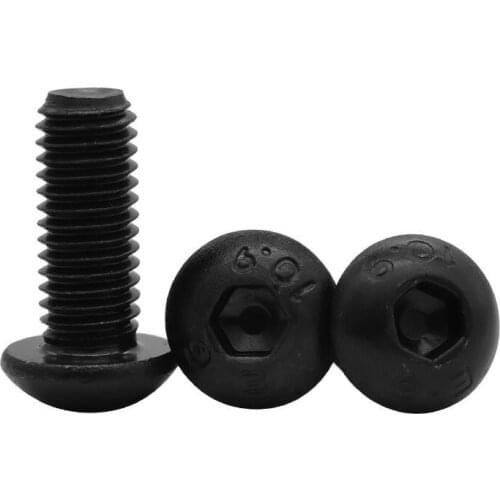 10pcs M4 alloy steel high strength flat round head socket heads cap screw bolt home decoration screws bolts 35mm-50mm length