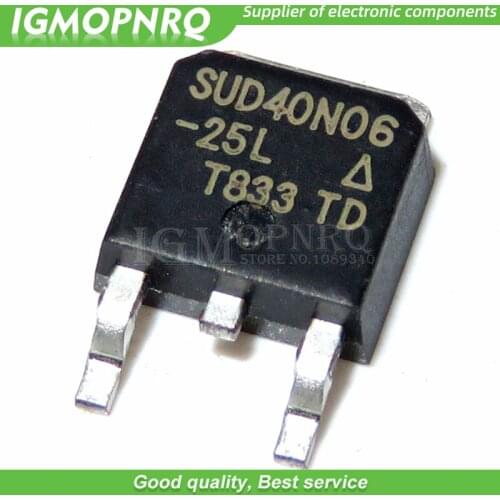 10PCS SUD40N06-25L TO-252 40N06 TO252 SUD40N06 40N06-25L