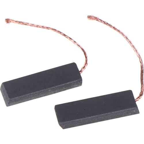 2pcs Black Carbon Brush Motor With 70mm Length Lead For Washing Machine 5*13.5*40mm