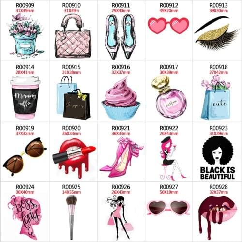 30pcs/lot Fashion Cartoon Resin Flat Back for Hair Bows Planar Crafts for DIY Decoration