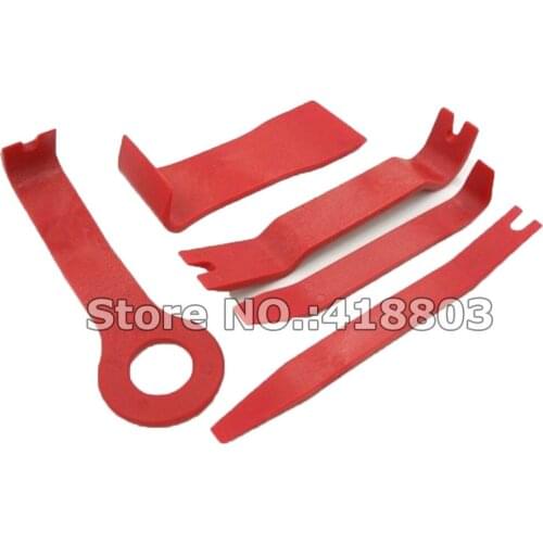 5pcs Trim Clip & Moulding Tool Set Car Bodywork Upholstery Hub Removal Auto Dismantle Audio and Video System Handy Remover Kit