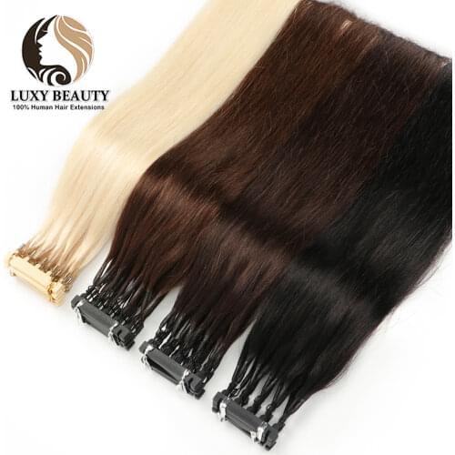 6D-2 Generation Virgin Human Hair Extensions 6D Hair Extensions Tools 60# #613 Blonde 125 Strands 0.8g/Strand 100Grams