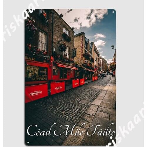 A1ilte 100 Thousand Welcomes Greetings Card Poster Metal Plaque Bar Cave Poster Wall Cave Decoration Tin sign Poster