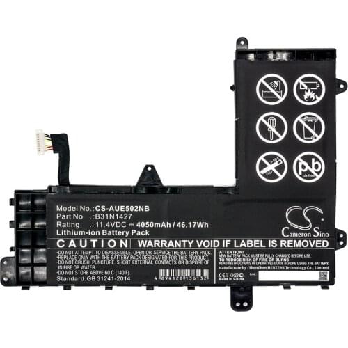 Cameron Sino 4050mAh Battery for Asus E502M,Eee Book E502MA,EeeBook E502MA-XX0079B,0B200-01430000 B31N1427