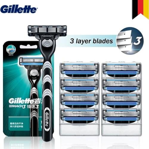 Mens shaver Gillette Mach 3 New Razor Cassette for shaving Machine Safety Face Shave Straight razor With replacement Blades