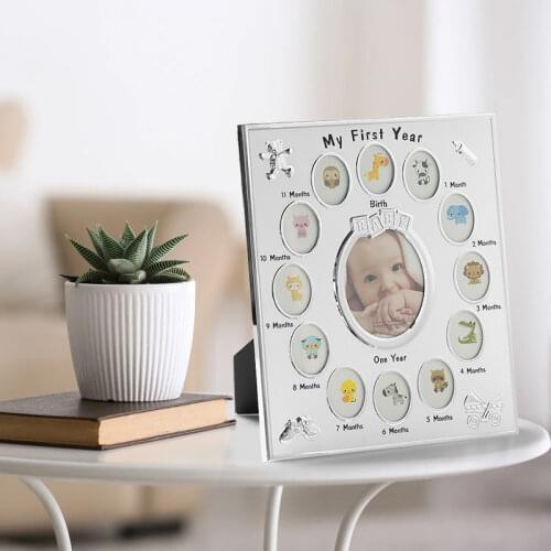 Baby Kids Birthday Gift Decorations From 1 To 12 Month Year Photo Frame Picture Frame Christening Gift Home Decor