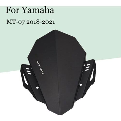 For Yamaha Mt07 MT-07 2018 2019 2020 2021 Motorcycle Modified Headlight Windshield Windshield Motorcycle Fairing Accessories