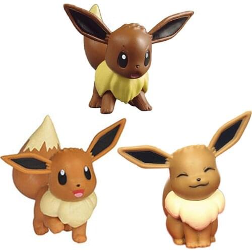 4cm Anime Figures Eevee pokemones Action Figure Dolls Toys Collection Kids Gifts