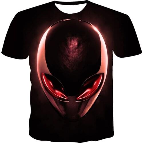 Fashion Summer Men Tshirt Mecha 3D Printing Mens T-Shirt Breathable Streetwear Skull Printing Casual T Shirt Men XXS-6XL