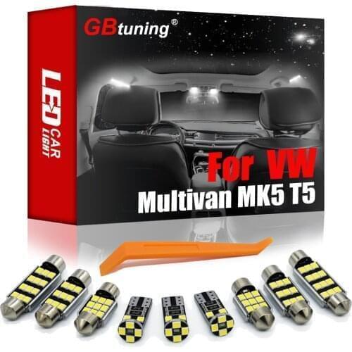 GBtuning Canbus LED Interior Reading Light Kit 36PC For Volkswagen For VW Multivan MK5 T5 (03-15) Vehicle Trunk Lamp Accessories