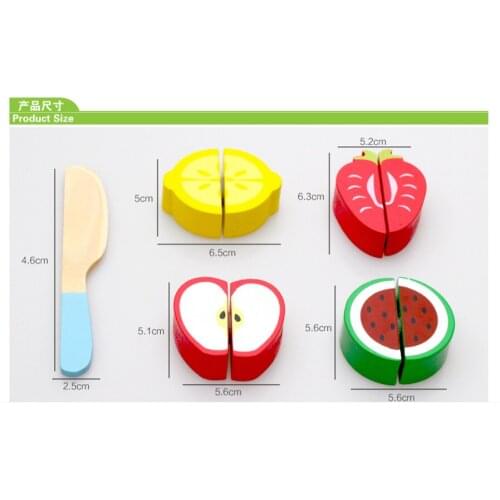 Home toys wooden puzzle baby cut fruit puzzle vegetables cognition toys