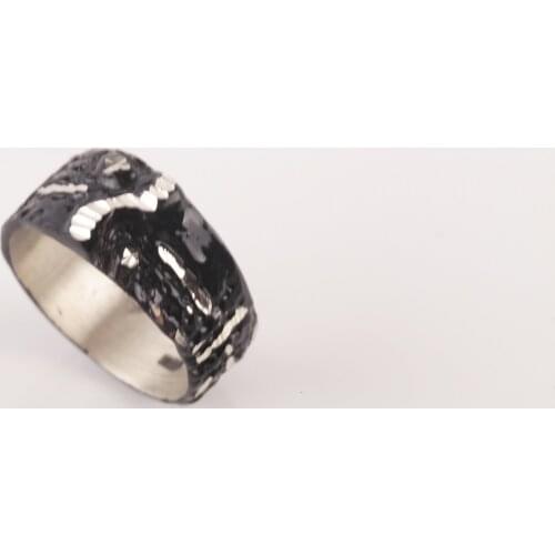 UM US JEWELRY Black Color Unisex Ring