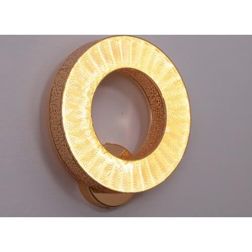 Nordic Round LED Wall Lamps For Restaurant Bedroom Bedside Hardware Acrylic Decorative Supplies Modern Indoor Corridor Luminaire