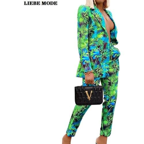 Женские элегантные брючные костюмы LIEBE MODE China At AliExpress