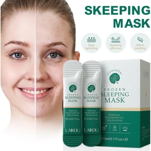 Centella Face Sleeping Mask Face Moisturizing Nourishing Smoothing Mask Improve Dryness Oil Control Mask for All Skins