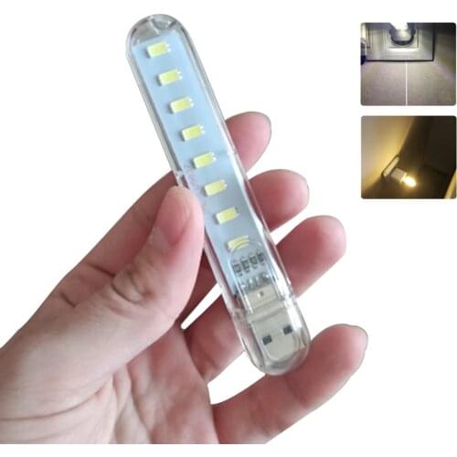 Mini Portable USB LED Lamp DC5V 1.2W 1.5W 4W 12W Super Bright USB LED Book Light Reading Lamp For Power Bank PC Laptop Notebook