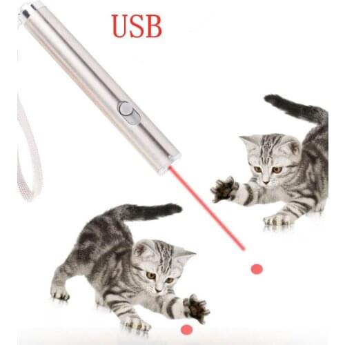 Mini red laser pointer USB rechargeable 3 in 1