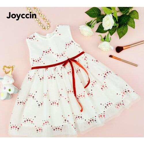 Joyccin New Arrival Kids Girl Party Dress Sequin Mesh Dress 621012