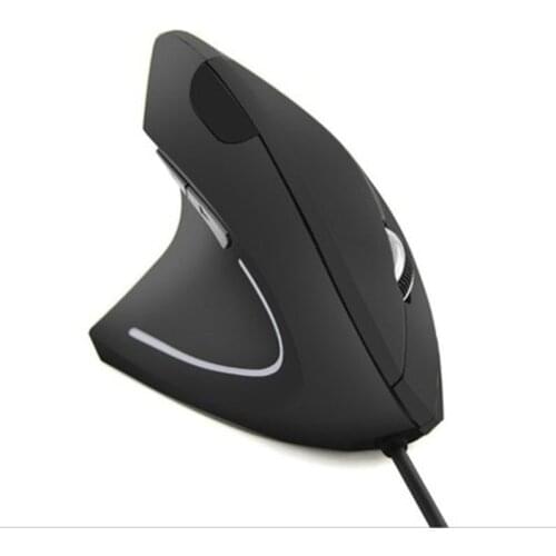 Wired Right Hand Vertical Mouse Ergonomic Gaming Mouse 800 1200 1600 DPI USB Optical Wrist Healthy Mice Mause For PC