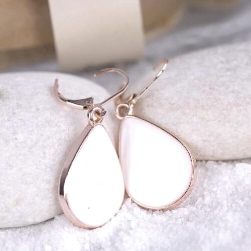Drop Cabochons Earrings