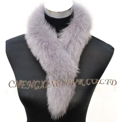 Free Shipping CX-S-84C Winter Latest Popular Product For Women Genuine Pure Colour Fox Fur Scarf