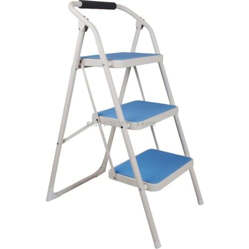 Ladder Family Foldable And Thickened Indoor Miter Ladder Multi Function Three Four Step Ladder Mobile Ladder Stool Clim