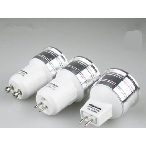 Led spotlight bulb 3w mr11 rgb led mini bulbs 35mm gu4 220V 110V AC 12V LED spot light 3W GU10 E27 MR16 led light lamp