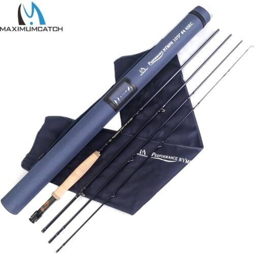 Maximumcatch 2/3/4WT Nymph Fly Fishing Rod Graphite Carbon Fiber 10/11FT 4/6Sec with Cordura Tube