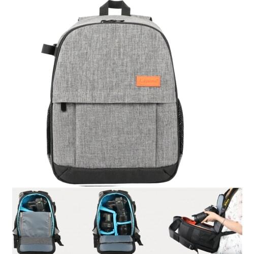 Camera Waterproof w Rain Cover Bag Oxford Fabric Shoulders Backpack DSLR Photo Tripod Case Bags for Canon Nikon Men Women Bags