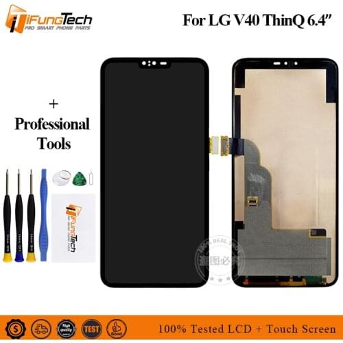 6.4" New LCD For LG V40 ThinQ V405QA7 V405UA Display Touch Screen For LG V405TAB V405UA0 Digitizer Assembly Repair Parts +Tool