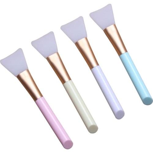 1/3PCS Candy Color Silicone Face Mask Brush Flexible Facial Mud Applicator Body Lotion Cream Mixing Cosmetic DIY Makeup Beauty