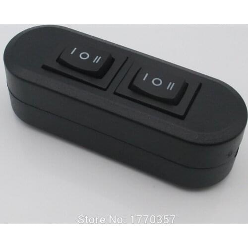 1 PCS 3 pin 3 files 2 Rocker switch Online switch Table lamp Floor lamp Dual dual control switch 3A 110V 220V