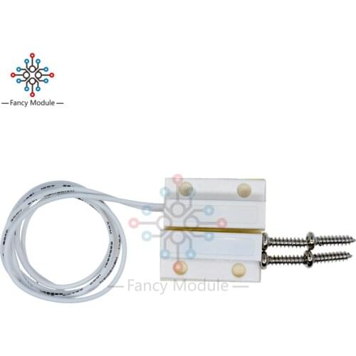 10Pair White MC-38 MC38 Wired Door Window Sensor Magnetic Switch Home Alarm System ABS With Screws