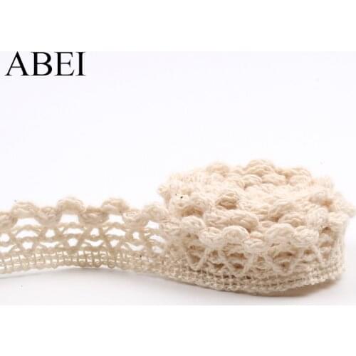 10yards 13mm Cotton Lace Ribbon Trims DIY Handmade Wedding Crafts Accessories