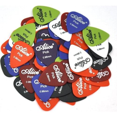 100pcs Heavy 0.96mm Alice Matte ABS Guitar Picks Plectrums For Electric Guitar