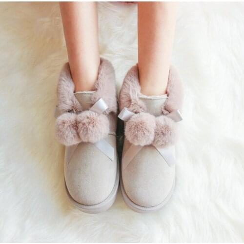 2020 New Autumn Winter Shoes Women Snow Boots Warm Plush Shoes Cold Winter Fashion Women Ankle Boots Ladies Cotton Shoes R12-29