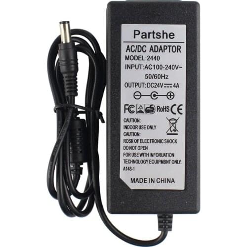 24V 2.5A-4A AC/DC Adapter For Zebra ZD410 ZD420 ZD500 ZD510 ZD620 HC100 P110i P110m P120i ZXP1 ZXP3 Thermal Label Printer