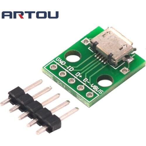 5PCS Breakout Power Supply Module Micro USB Interface Power Adapter Board USB 5V Breakout Module