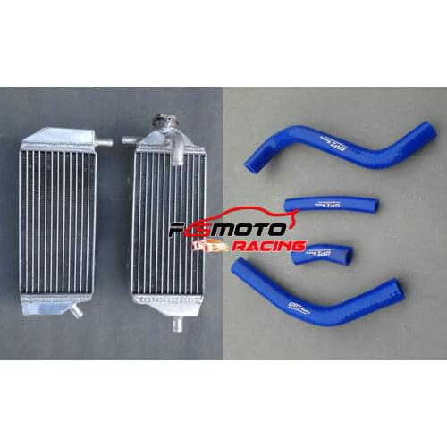 FOR YAMAHA YZ250F/YZF250/YZ 250F 2014 2015 2016 16 ALUMINUM RADIATOR +BLUE SILICONE RADIATOR HOSE