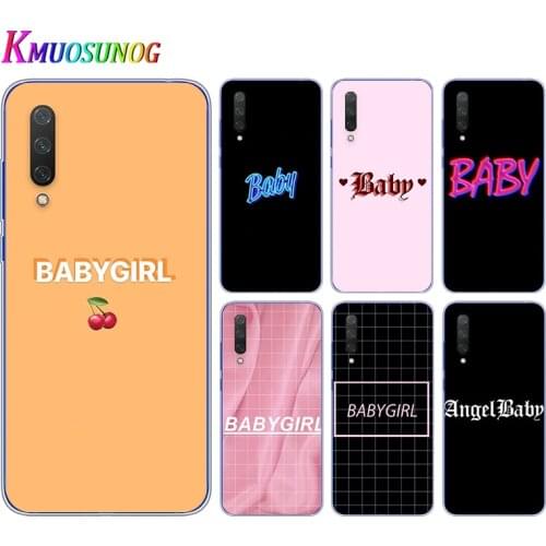BABY girl line Text art Painted For Xiaomi Mi 11i 11 10i 10T 10 9T 9SE 9 8 A3 CC9 CC9E Note 10 Lite Pro Ultra Soft Phone Case