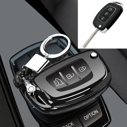 Hot Sale Folidng 3 Buttons For Hyundai i20 (2012-2015) i40 (2012-2015) Solaris (2012-2016) Holder Car Key fob Case Car-Styling