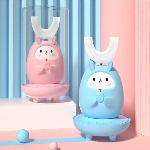 Wonderlife Childrens toothbrush U-shaped electric U-type fully automatic baby children electric toothbrush tooth guard